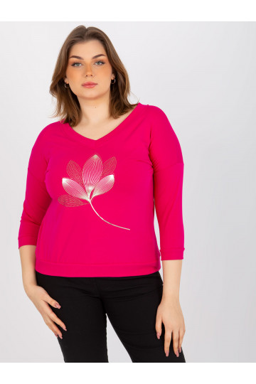 Fuksijas plus izmēra blūze...