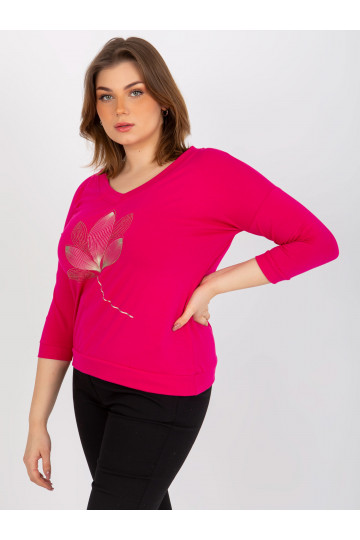 Fuksijas plus izmēra blūze... 2