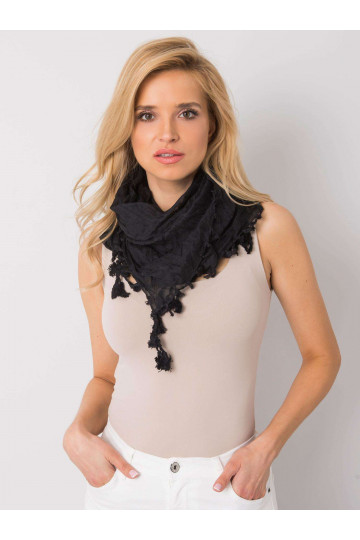 Melna šalle ar bārkstīm