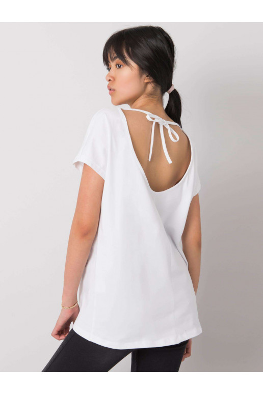 Nadia vienkrāsains balts T-krekls