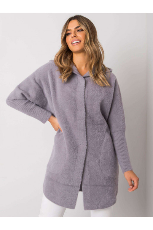 Karolīnas pelēkais alpakas kažoks