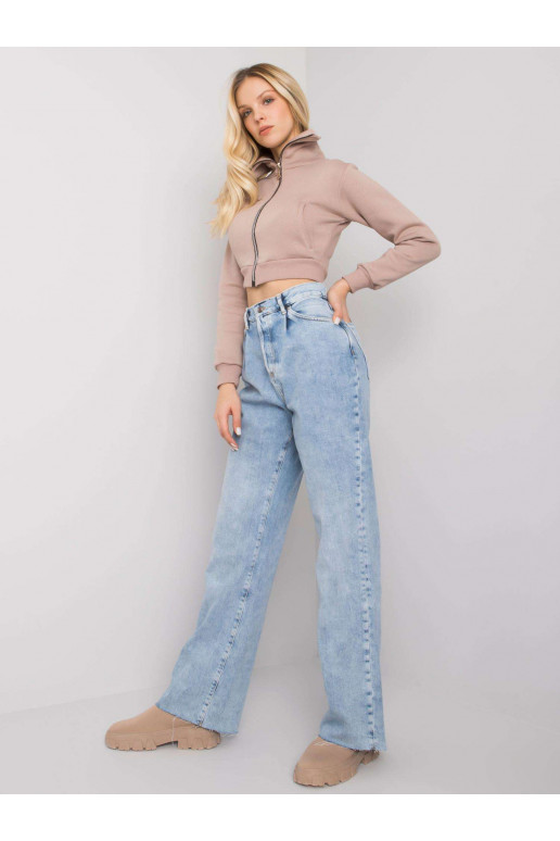 Gaiši zilas taisnas džinsa bikses...