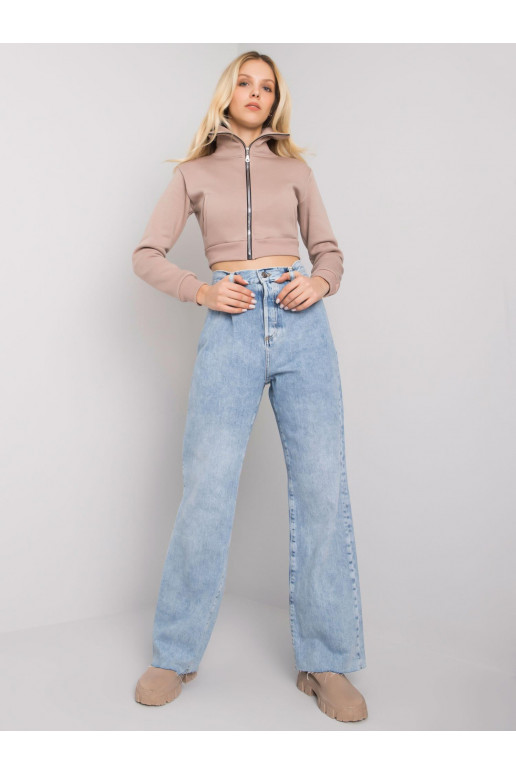 Gaiši zilas taisnas džinsa bikses...