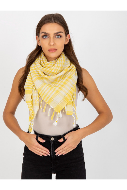 Gaiši dzeltenbalta arafatkas rūtainā...