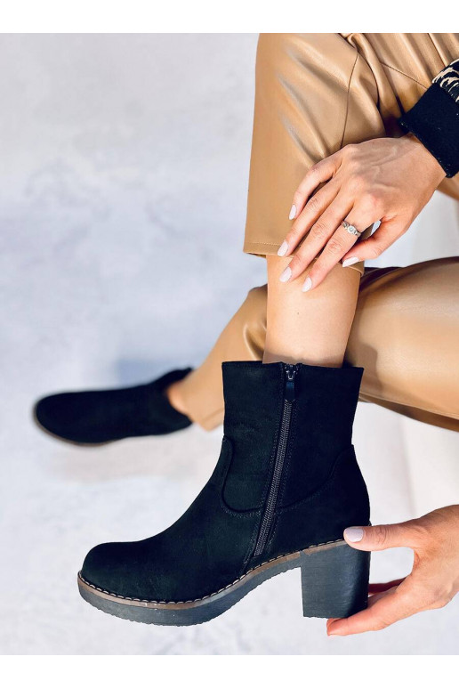 Kurpes ar gumijas papēdi LINZI BLACK