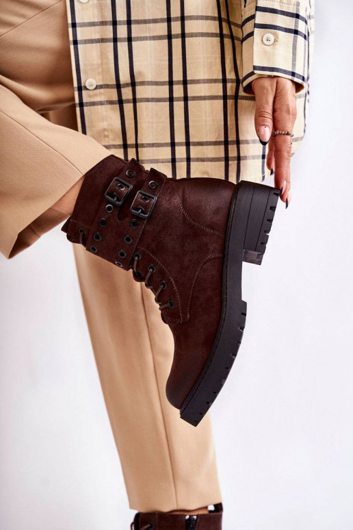 Zamšādas siltināti Sieviešu puszābaki...