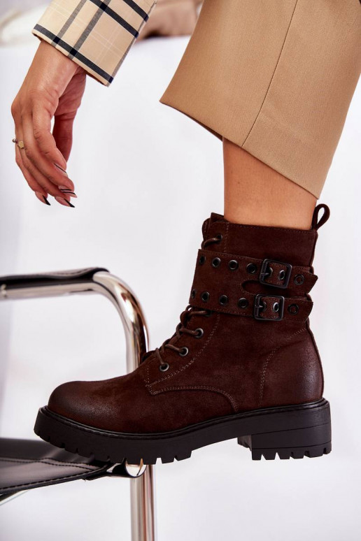 Zamšādas siltināti Sieviešu puszābaki...