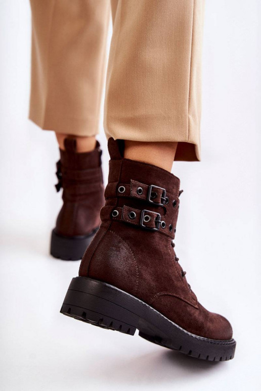 Zamšādas siltināti Sieviešu puszābaki...