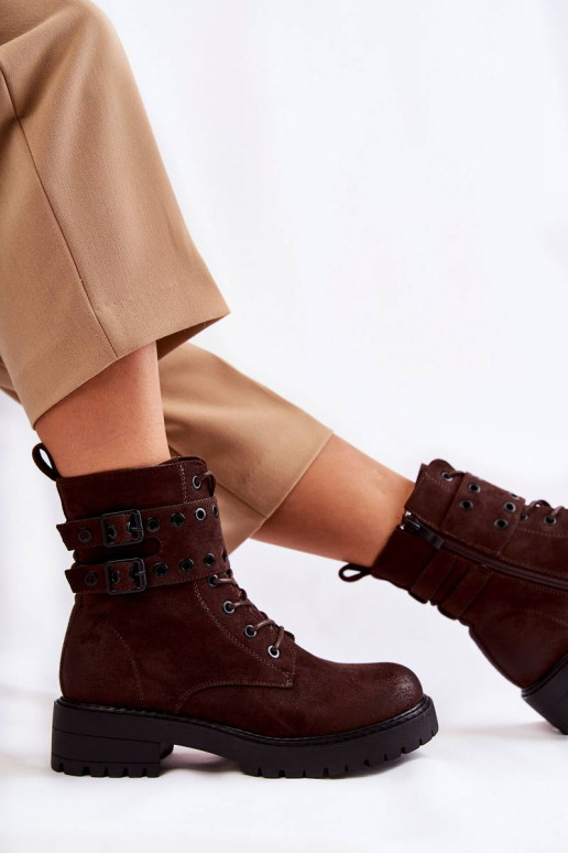 Zamšādas siltināti Sieviešu puszābaki...