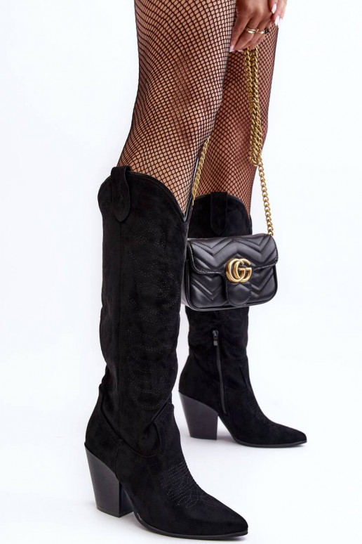 garie zābaki ar papēdi melnas krāsas...