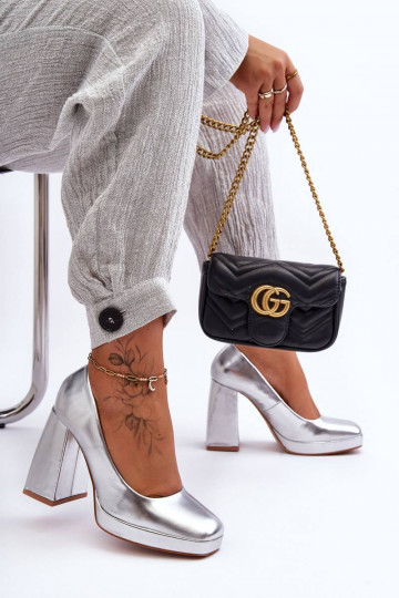 Kurpes Sudraba krāsas Rosalia 2