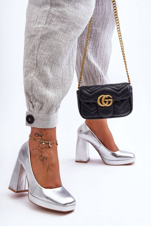 Kurpes Sudraba krāsas Rosalia Kurpes Sudraba krāsas Rosalia