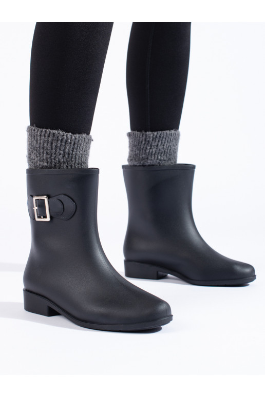 Melns gumijas zābaki  Shelovet