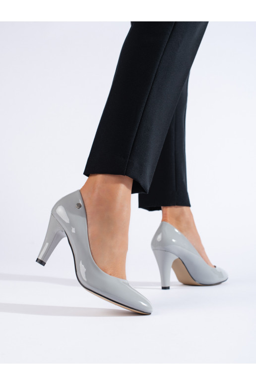 Augstpapēžu kurpes Shelovet pelēkas krāsas 