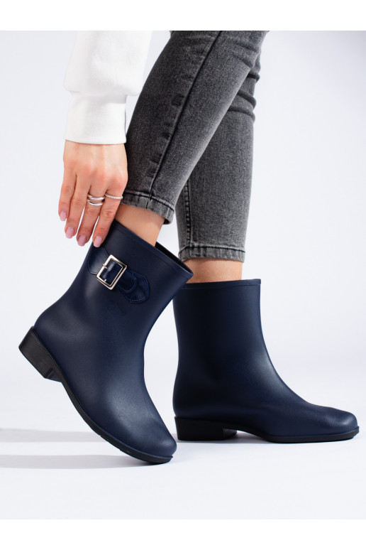 tumši zilas krāsas gumijas zābaki Shelovet 