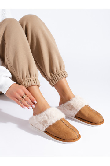 kapcie brūnas krāsas Shelovet