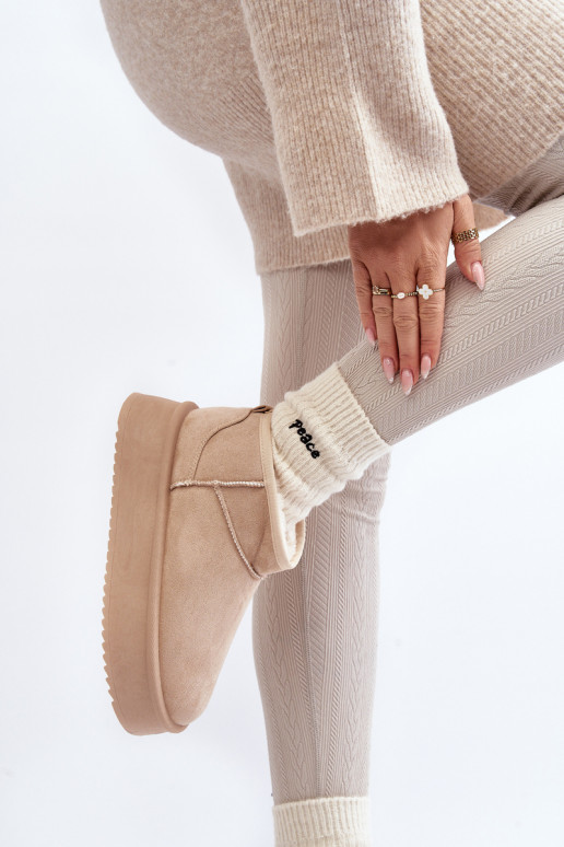 Sniega apavi smilšu krāsas Caliksa Sniega apavi smilšu krāsas Caliksa