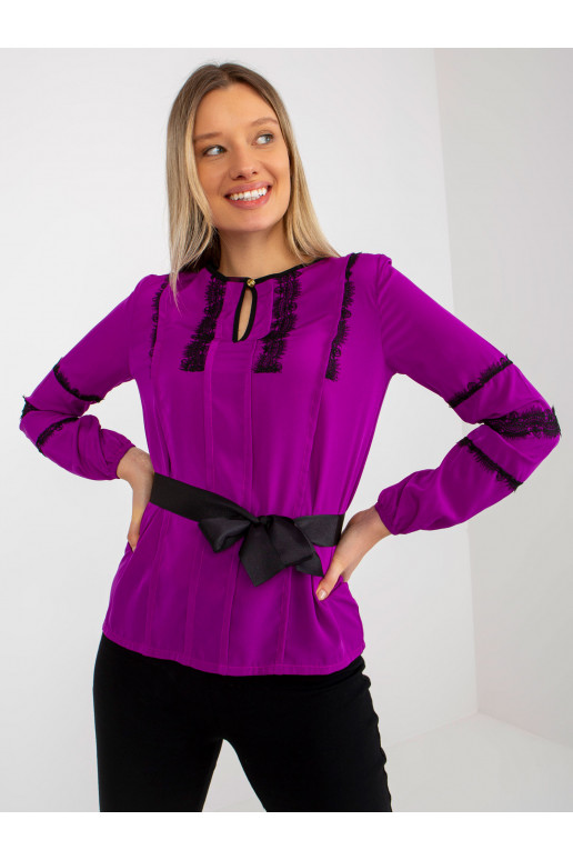 Violeta sieviešu svinīga blūze ar...