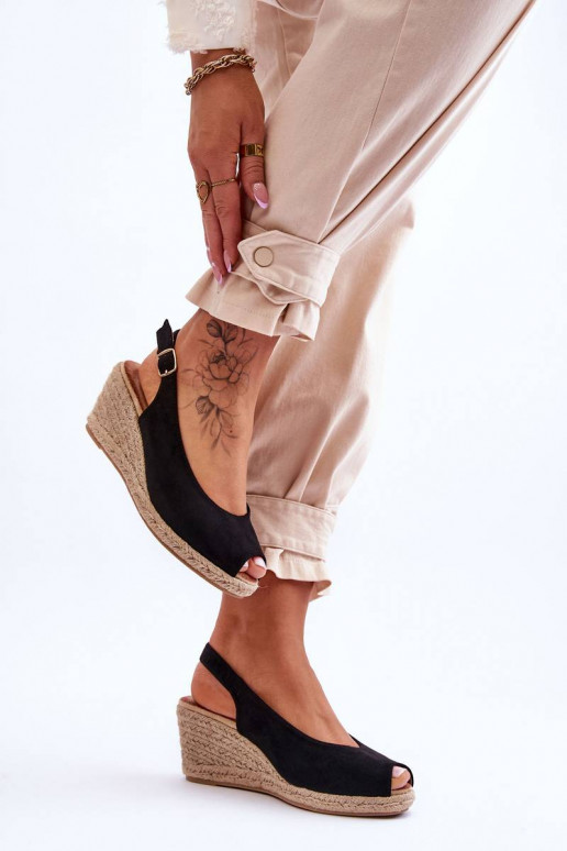 Zamšādas platformas basenes melnas...