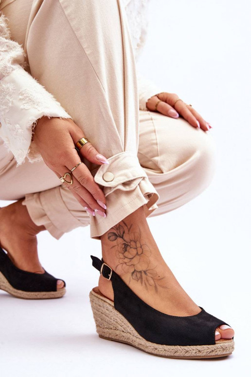 Zamšādas platformas basenes melnas...