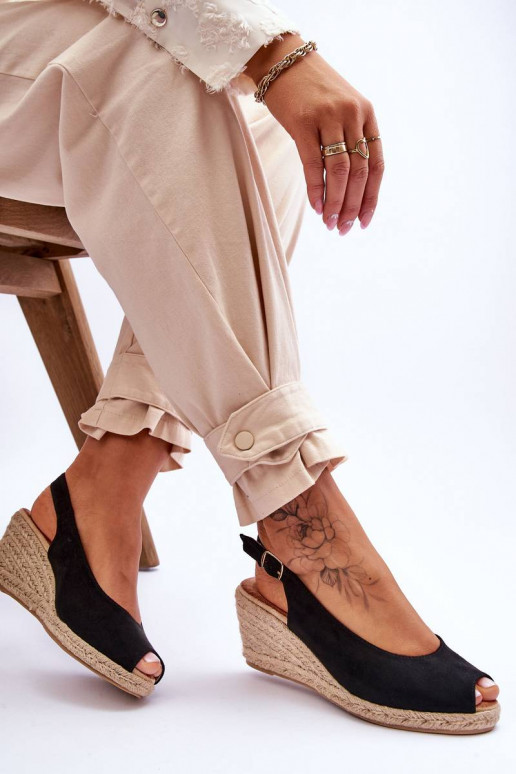 Zamšādas platformas basenes melnas...