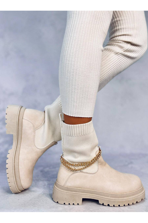 Zābaki ar elastīgu augšdaļu JESSE BEIGE