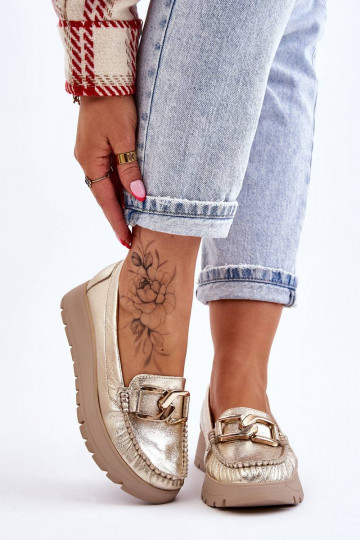 Mokasīni ar platformu ar...