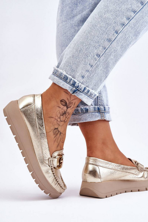 Mokasīni ar platformu ar ornamentiem...