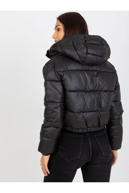 Melna divpusēja zebra stepēta jaka