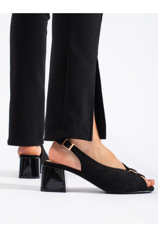 Eleganta stila kurpes uz papēža Melnas krāsas