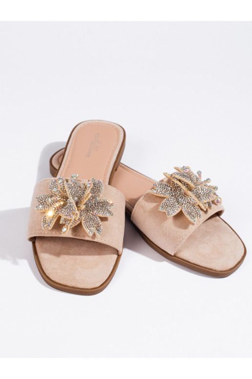 smilšu krāsas čības   