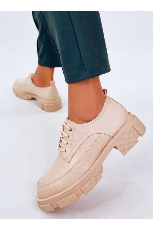 Mokasīni paaugstināta zole UNNA BEIGE