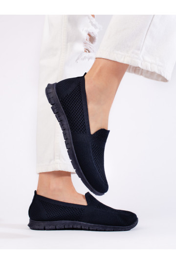kurpes slip on Zilas krāsas