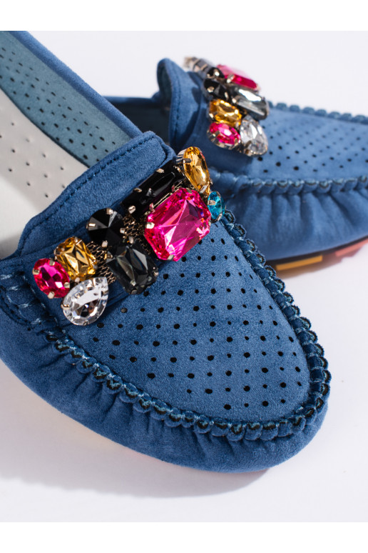 Zilas krāsas  mokasīni  