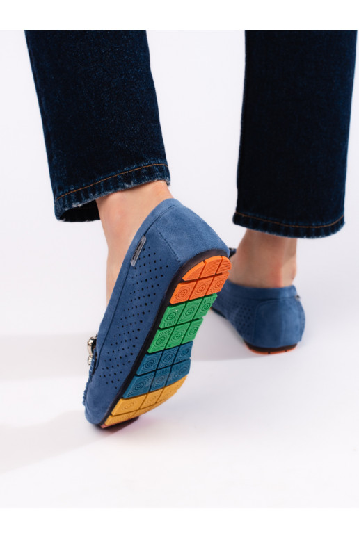 Zilas krāsas  mokasīni  