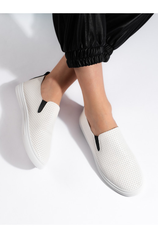 kurpes slip on balta krāsa-Melnas krāsas  kurpes slip on balta krāsa-Melnas krāsas