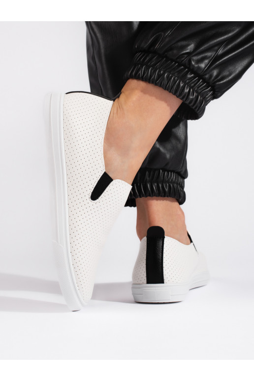 kurpes slip on balta krāsa-Melnas krāsas  kurpes slip on balta krāsa-Melnas krāsas