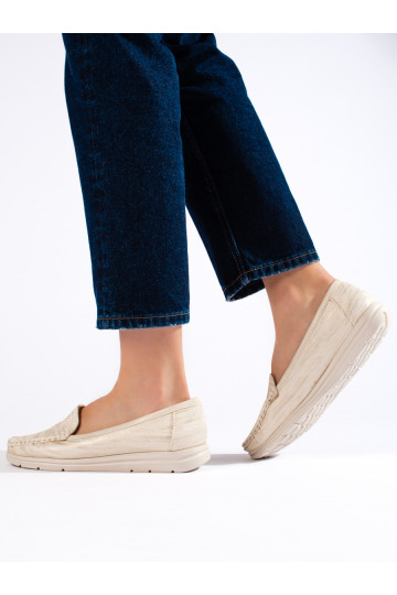 smilšu krāsas sieviešu mokasīni 2