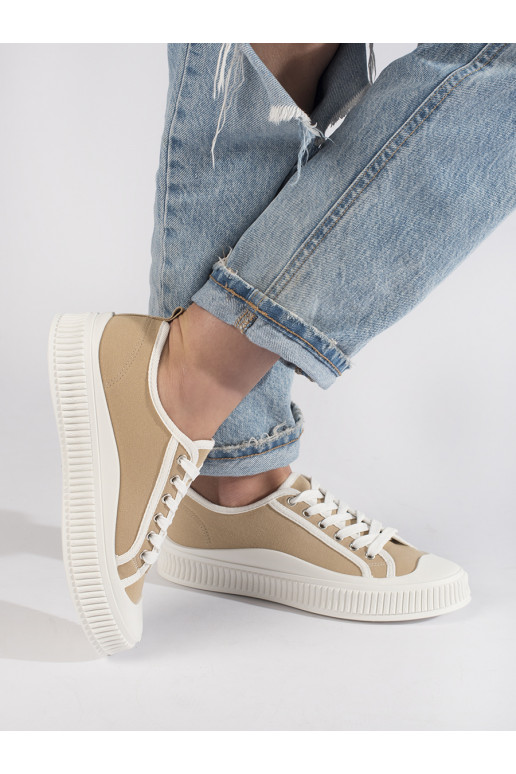 smilšu krāsas Sieviešu zābaki ar platformu smilšu krāsas Sieviešu zābaki ar platformu