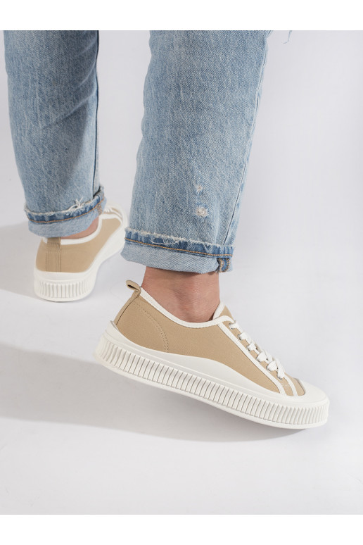 smilšu krāsas Sieviešu zābaki ar platformu smilšu krāsas Sieviešu zābaki ar platformu