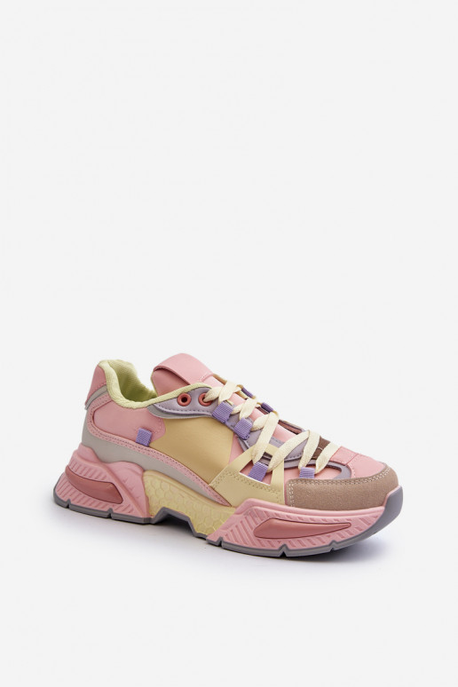 Snekersy rozā krāsa-Dzelteni Peonema Snekersy rozā krāsa-Dzelteni Peonema