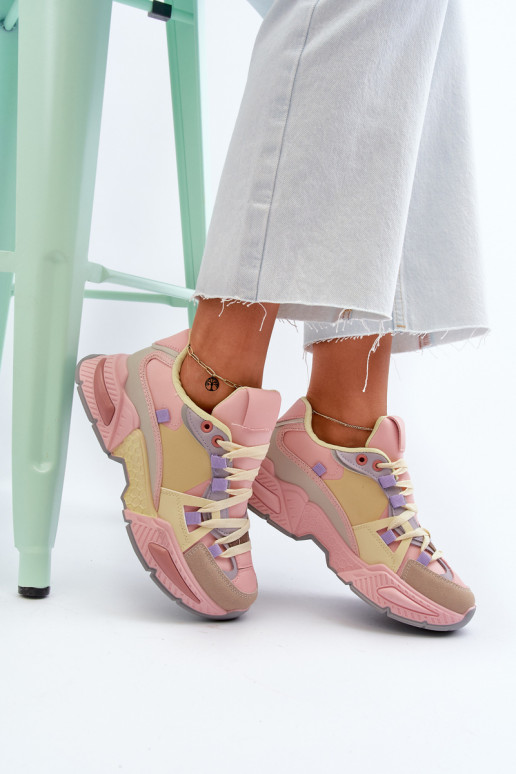 Snekersy rozā krāsa-Dzelteni Peonema Snekersy rozā krāsa-Dzelteni Peonema