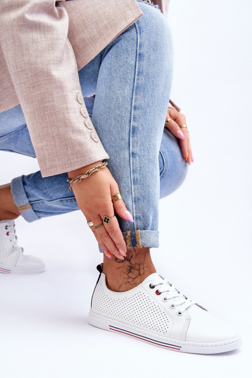 Brīvā laika apavi baltas krāsas S.Barski Brīvā laika apavi baltas krāsas S.Barski