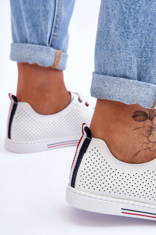 Brīvā laika apavi baltas krāsas S.Barski Brīvā laika apavi baltas krāsas S.Barski