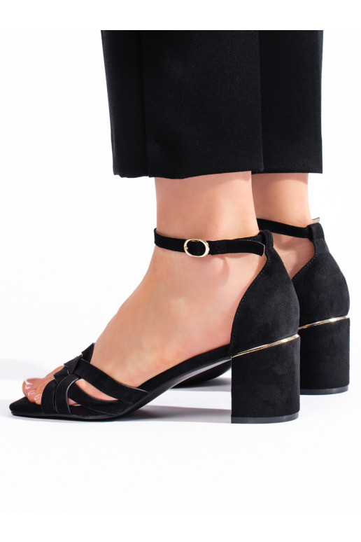 zamšādas Melnas krāsas kurpes 