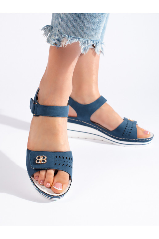 Zilas krāsas kurpes 