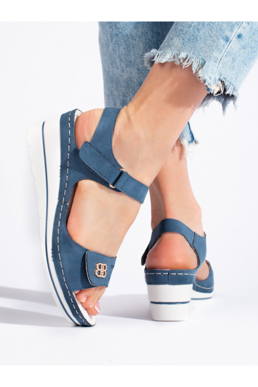 Zilas krāsas kurpes 