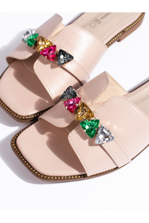 smilšu krāsas čības   