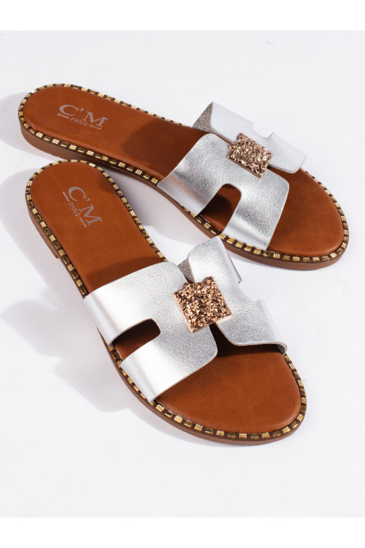 Sudraba krāsas  čības  