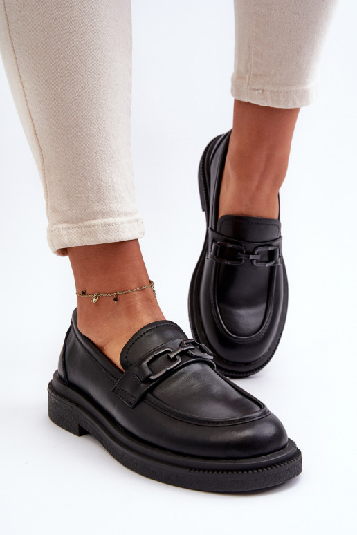 Sieviešu mokasīni melnas krāsas Keelana Sieviešu mokasīni melnas krāsas Keelana